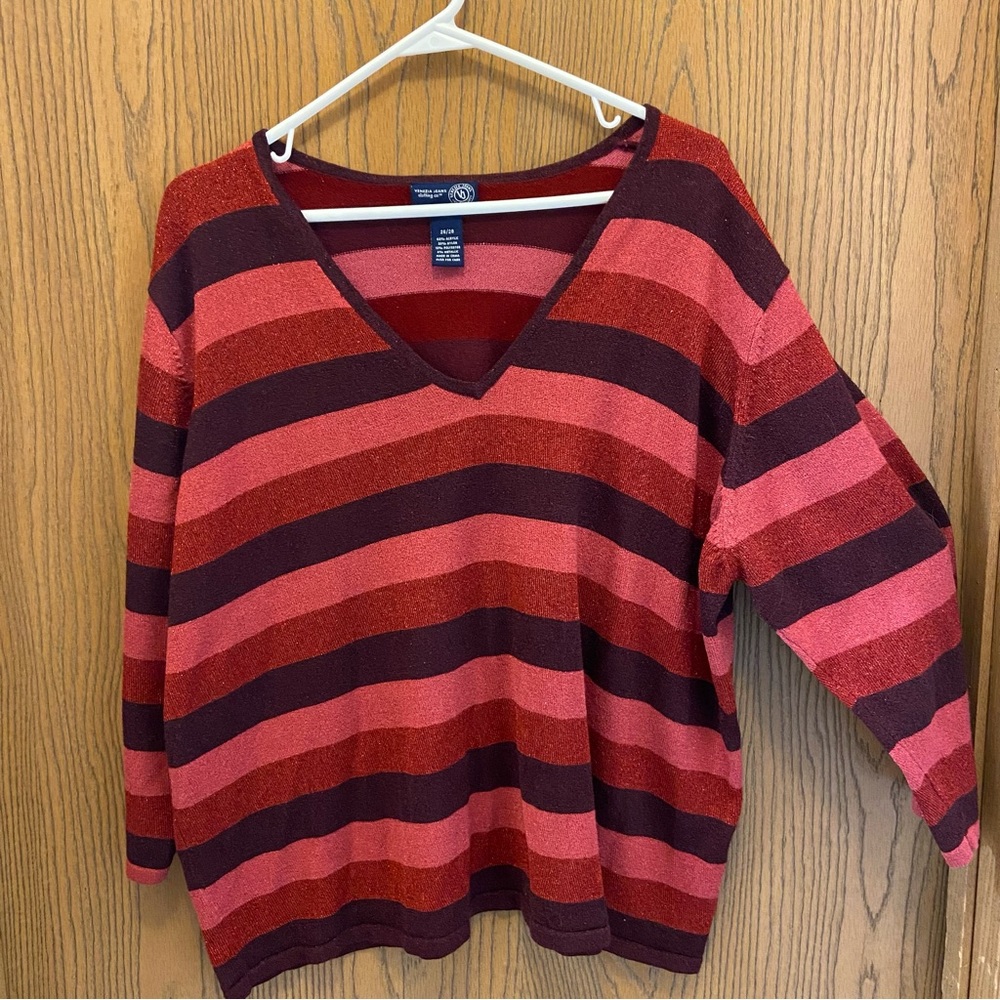 ☃️ Venezia Jeans Clothing Co. lightweight sparkle sweater 26/28